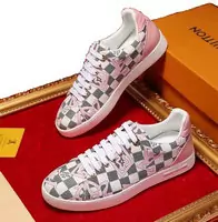 louis vuitton run away sneaker france blanc grid flower